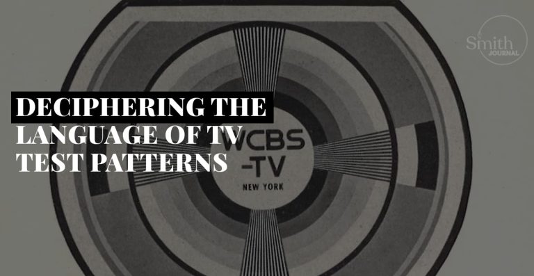 DECIPHERING THE LANGUAGE OF TV TEST PATTERNS